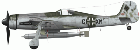 EagleParts #63-48 Ta 152 Torpedo Flugzeug-0