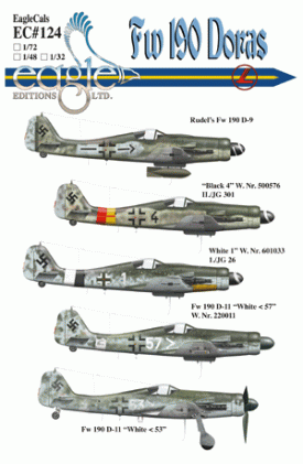 EagleCals #124-48 Fw 190 D-9s & D-11s-0