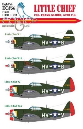EagleCals #56-48 Little Chief P-47-0