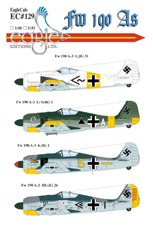 EagleCals #129-32 Fw 190 As-0
