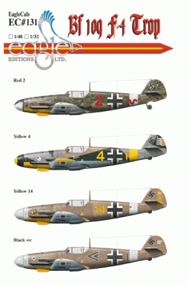 EagleCals #131-48 Bf 109 F-4-0