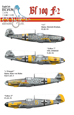 EagleCals #136-32 Bf 109 F-2-0