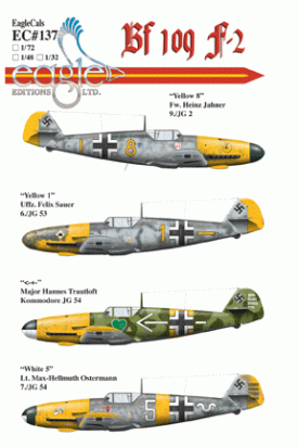 EagleCals #137-72 Bf 109 F-2-0