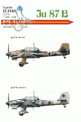 EagleCals #143-48 Ju 87 B-2 Stukas-0