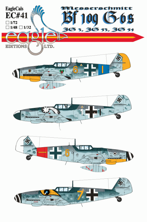 EagleCals #41-32 Bf 109 G-6s-0