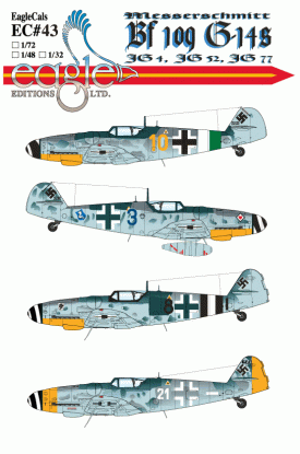 EagleCals #43-48 Bf 109 G-14s-0