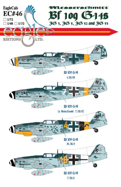 EagleCals #46-32 Bf 109 G-14s-0