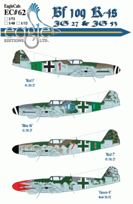 EagleCals #62-32 Bf 109 K-4s-0