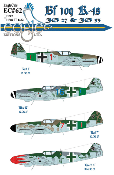 EagleCals #62-48 Bf 109 K-4s-0
