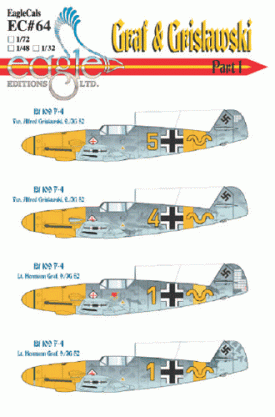 EagleCals #64-72 Bf 109 F-4 Graf & Grislawski-0