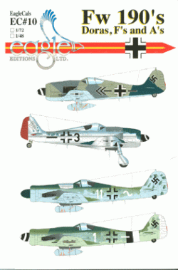 EagleCals #10-48 Fw 190 Doras, Fs and As-0