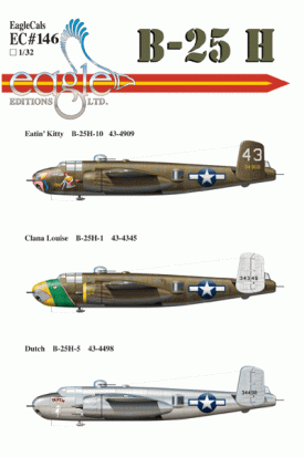 EagleCals #146-32 B-25H-0