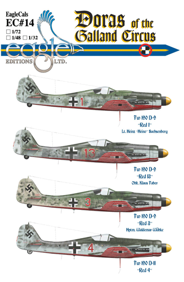 EagleCals #14-48 Fw 190 Doras JV 44-0