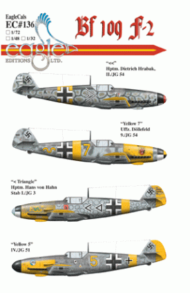EagleCals #136-48 Bf 109 F-2-0