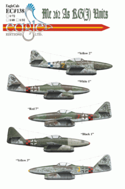 EagleCals #138-72 Me 262 As KG(J)-0
