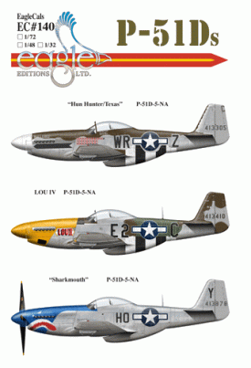 EagleCals #140-72 P-51 D Mustangs-0
