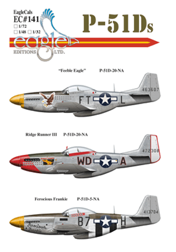 EagleCals #141-72 P-51 D Mustangs-0