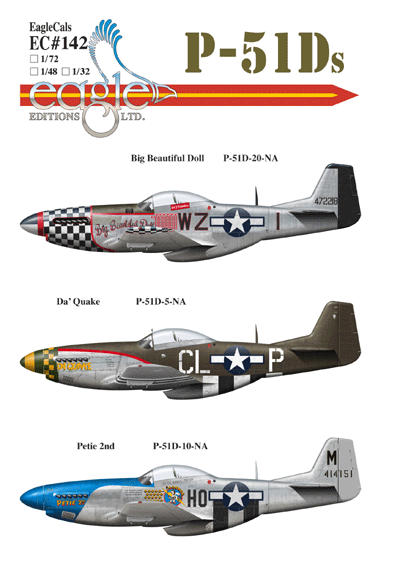 EagleCals #142-72 P-51 D Mustangs-0