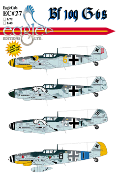EagleCals #27-72 Bf 109 G-6s-0