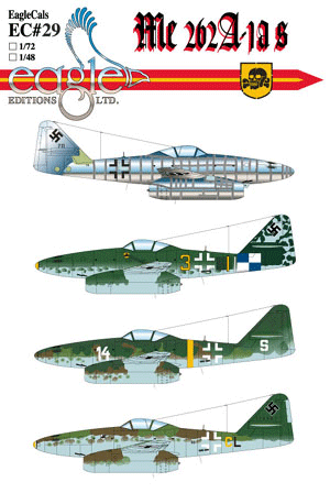 EagleCals #29-72 Me 262A-1as-0