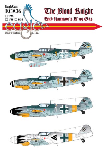 EagleCals Decals 1/32 MESSERSCHMITT Bf-109G-14 Fighter 