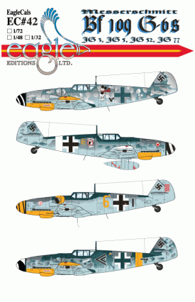 EagleCals #42-32 Bf 109 G-6 Trops-0