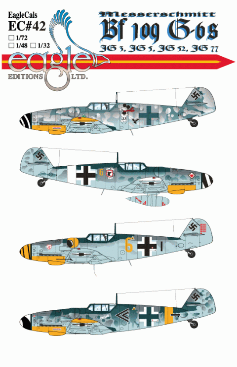 EagleCals #42-48 Bf 109 G-6 Trops-0