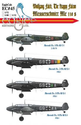 EagleCals #45-72 Wolfgang Falck Me 110s-0