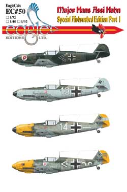 EagleCals #50-32 Bf 109 Assi Hahn E-3 and E-4-0