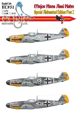 EagleCals #51-32 Bf 109 Assi Hahn F-2s and F-4s-0