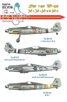 EagleCals #58-72 Fw 190 D-9s-0