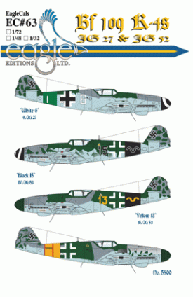 EagleCals #63-48 Bf 109 K-4s-0