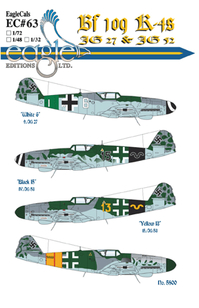 EagleCals #63-48 Bf 109 K-4s-0