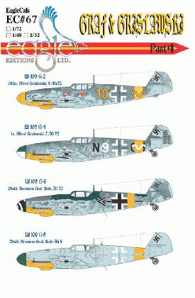 EagleCals #67-48 Bf 109 Gs Graf & Grislawski-0