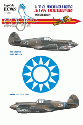 EagleCals #69-32 P-40 Flying Tigers-0