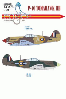 EagleCals #73-32 P-40s-0