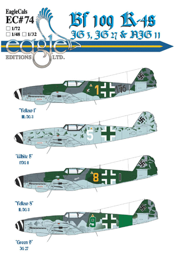 EagleCals #74-48 Bf 109 K-4s-0