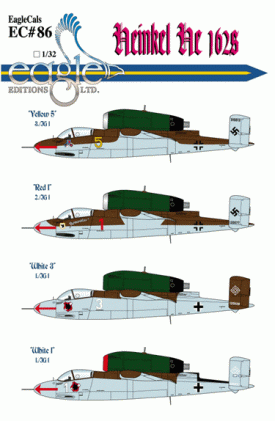 EagleCals #86-32 He 162s-0