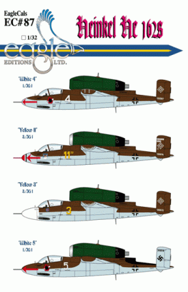 EagleCals #87-32 He 162s-0