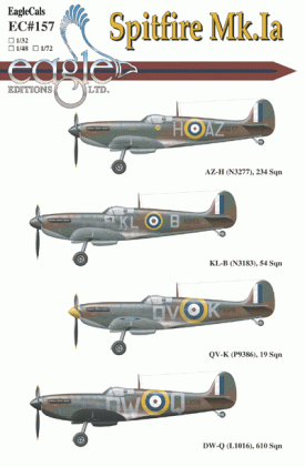 EagleCals #157-48 Spitfire Mk Ia-0