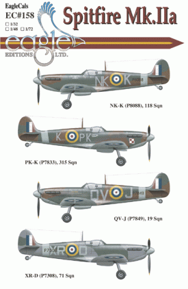 EagleCals #158-48 Spitfire Mk II-0