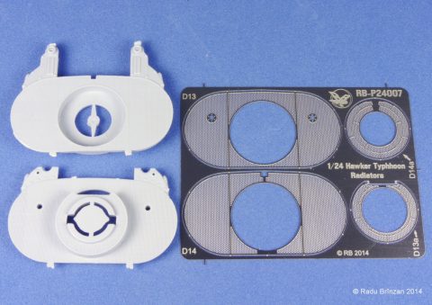 RB-P24007 1/24 Hawker Typhoon Radiators-1960