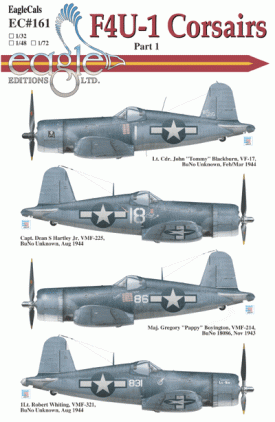 EagleCals #161-48 F4U 1 Corsairs Part 1-0