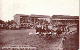 Cowgirl's Race Frontier Day Cheyenne RP postcard-0