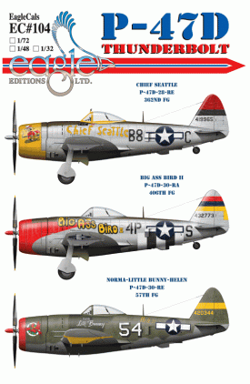 EagleCals #104 P-47 Bubble Ds-0