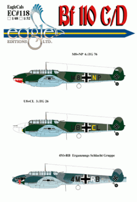 EagleCals #118 Bf 110 C/D Zerstorer-0