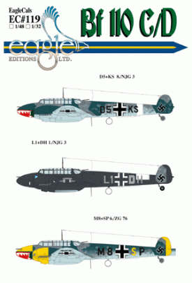 EagleCals #119 Bf 110 C/D Zerstorer-0