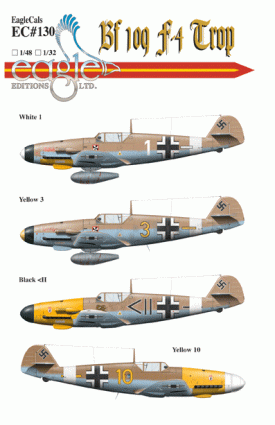 EagleCals #130 Bf 109 F-4 Trop-0