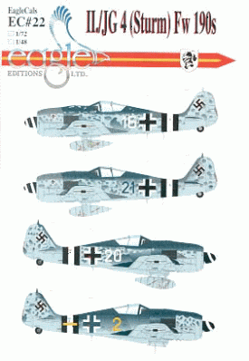 EagleCals #22 Fw 190 A-8/R2s -0