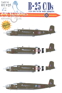 EagleCals #25 Dutch B-25s -0